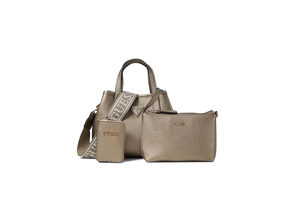 GUESS Latona Mini Tote (Pewter) Tote Handbags