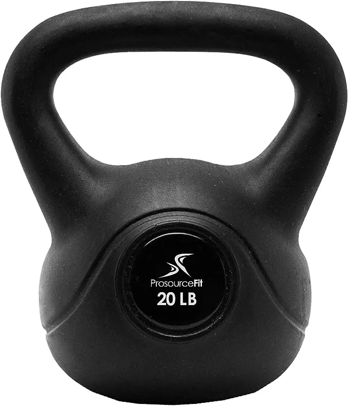 ProsourceFit Vinyl Plastic Kettlebell from 10, 15, 20, 25, 30, and 35 lbs