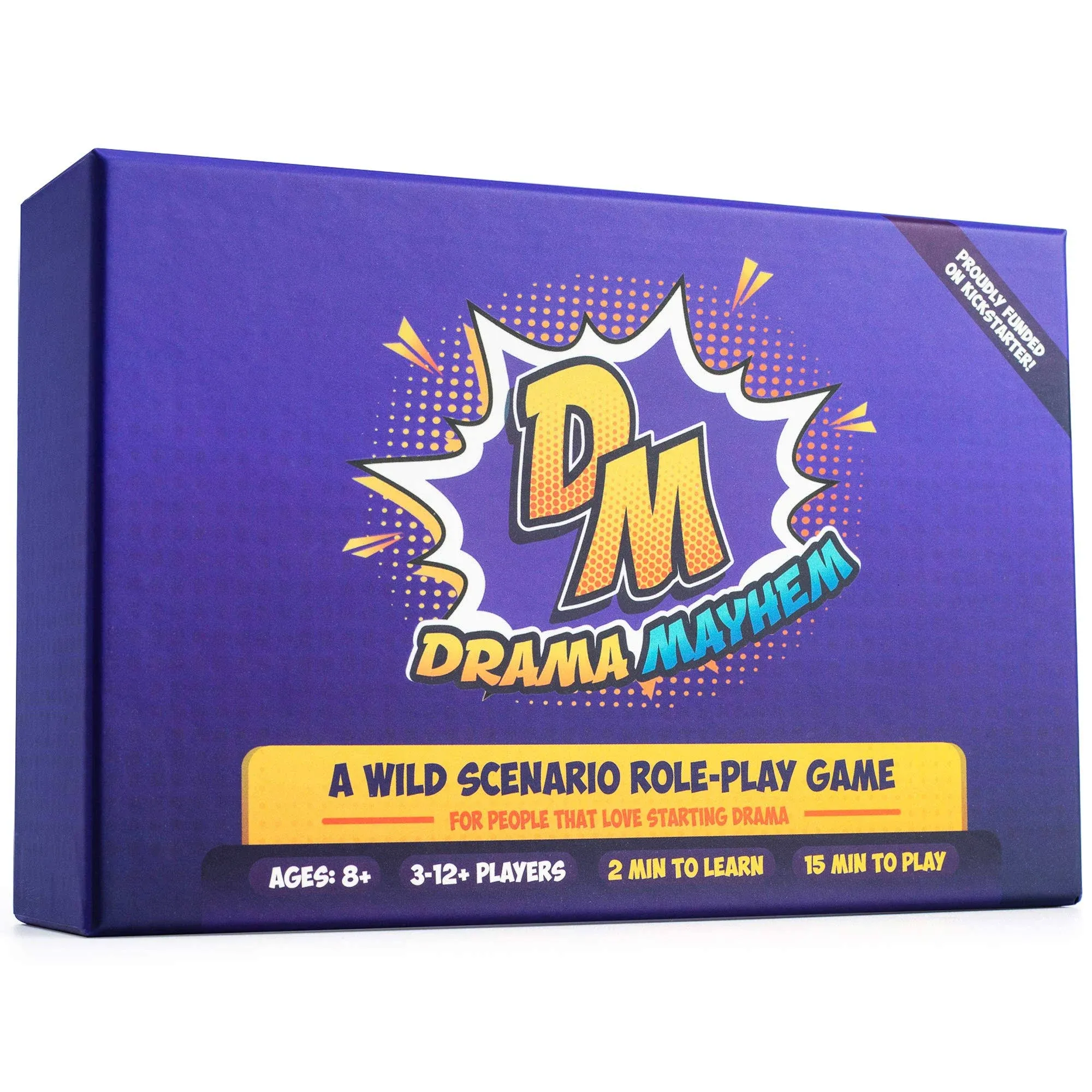 Drama Mayhem Family Party Game Cards - Funny Charades Cards Game for Adults Kids Families & Friends - for Fun Game Nights Parties Birthday Holiday Special Gatherings and Group Events Activities