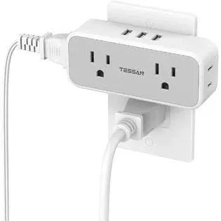 TESSAN Multi Plug Outlet Splitter