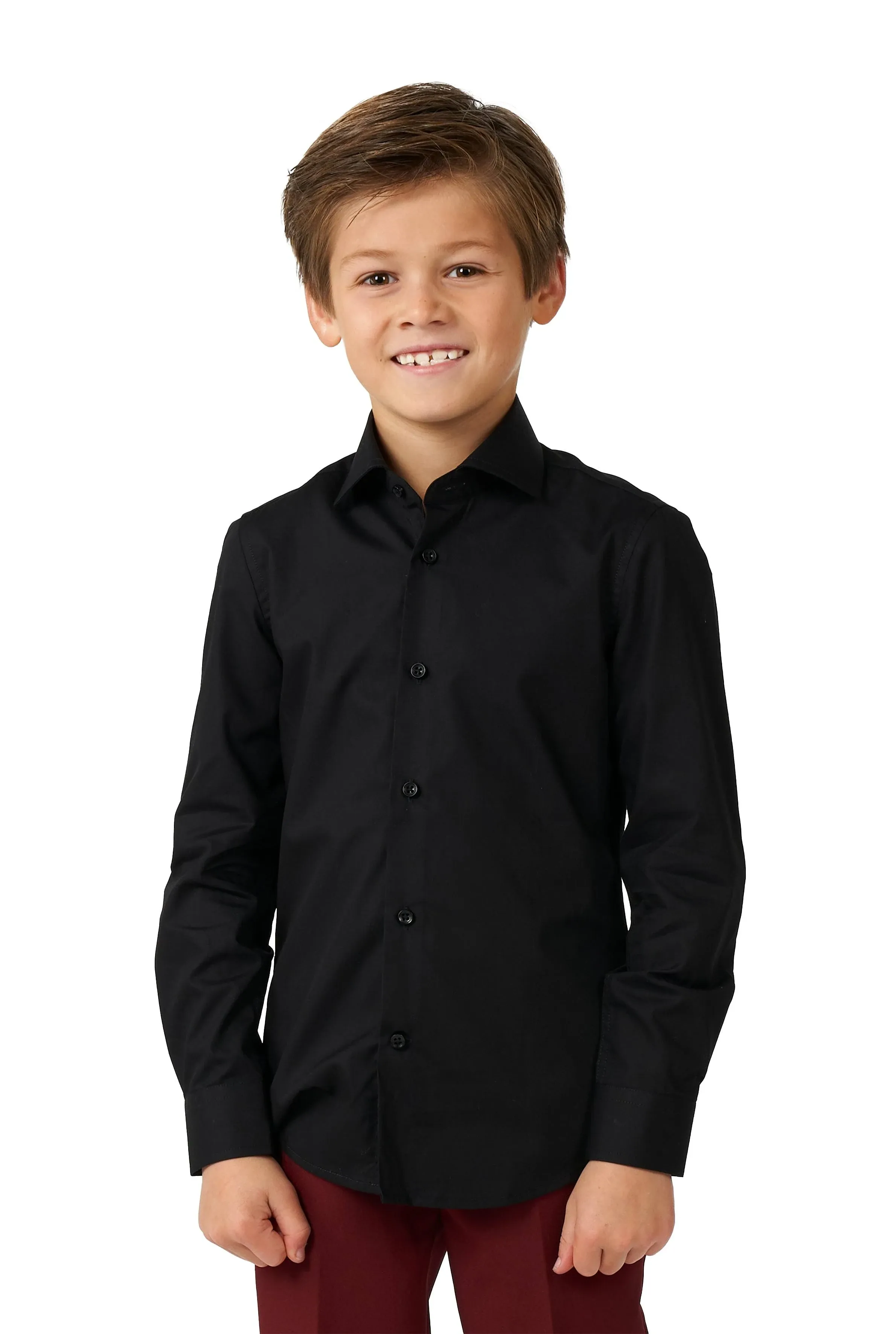 OppoSuits Boys' Black Knight Dress Shirt