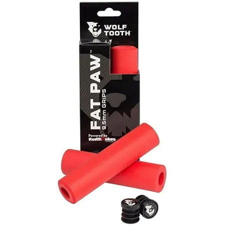 Wolf Tooth Components Fat Paw Grips Red