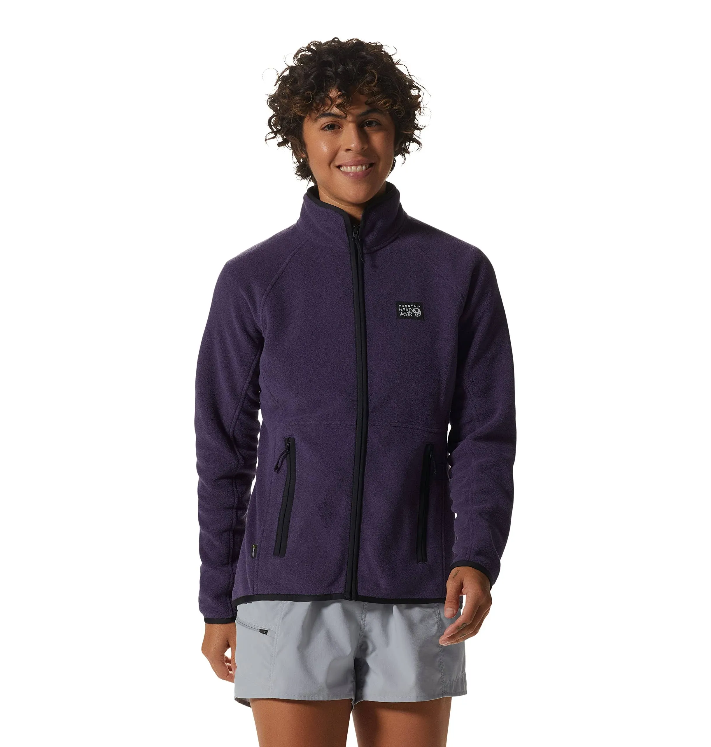 Mountain Hardwear Polartec Double Brushed Full-Zip Jacket - Women's Night Iris Heather, L