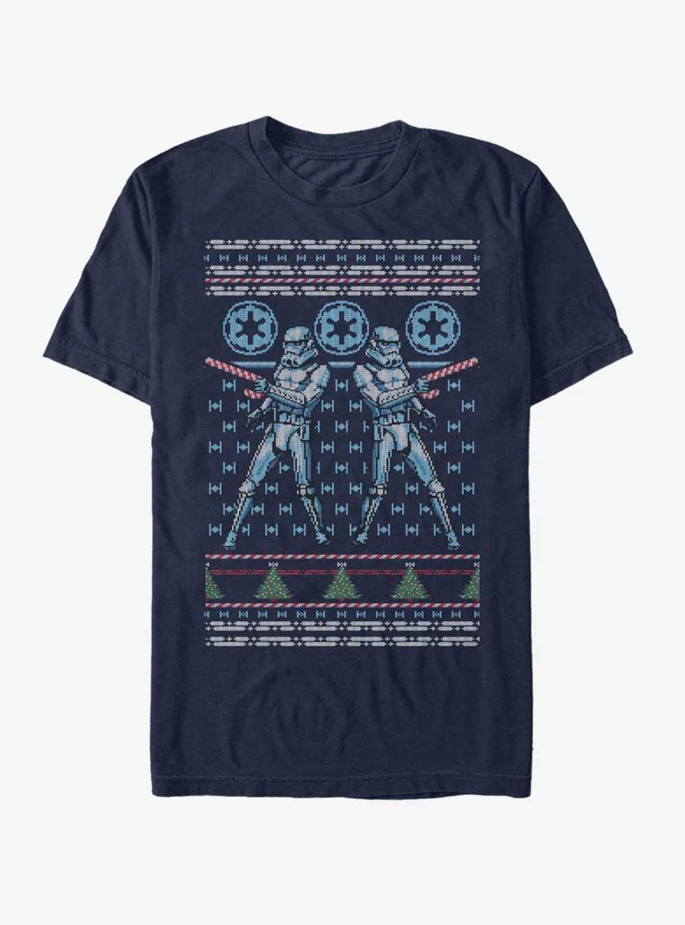 Star Wars Storm Trooper Candy Cane Ugly Christmas T-Shirt | Hot Topic