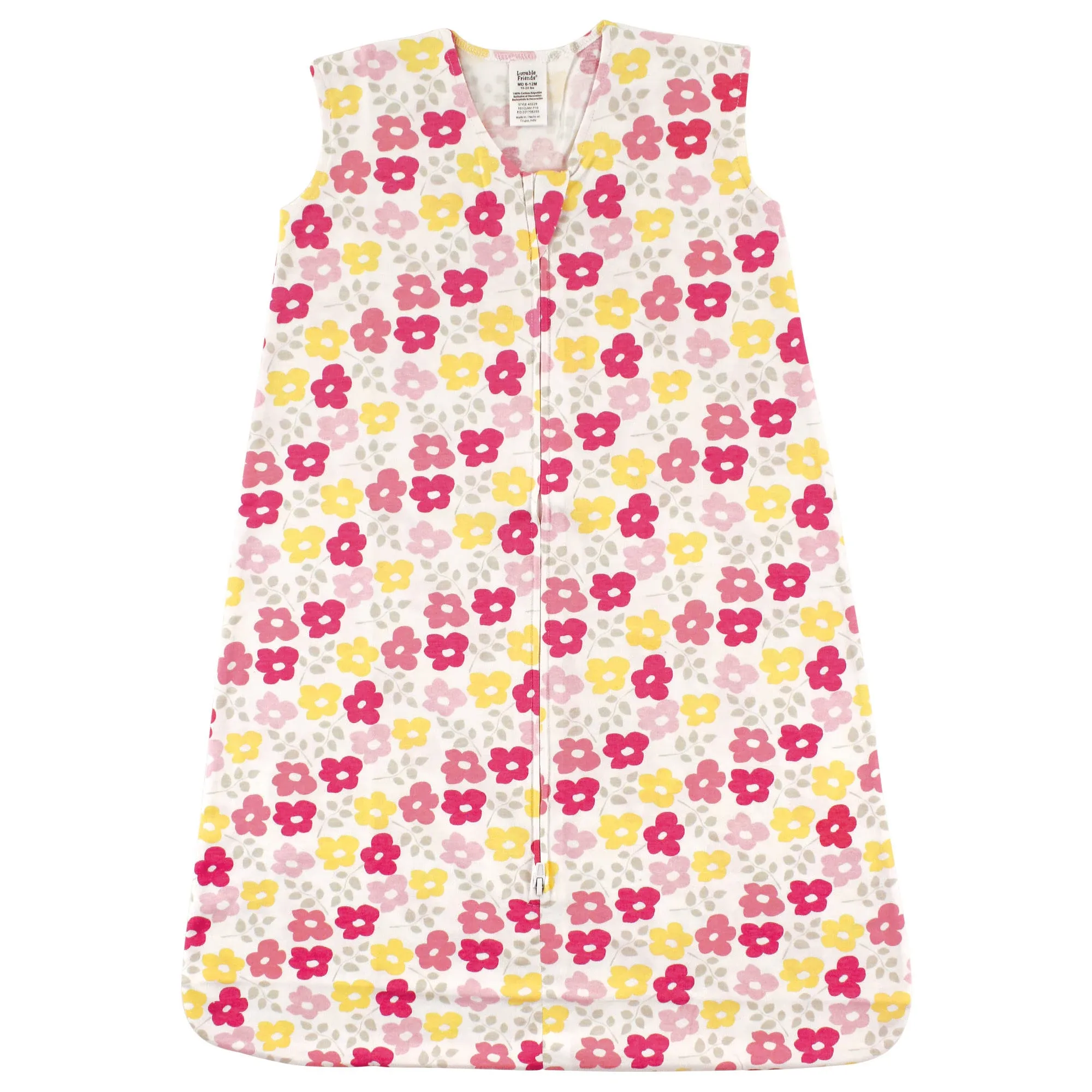 Luvable Friends Sleeveless Jersey Cotton Sleeping Bag, Sack, Blanket Flowers ...