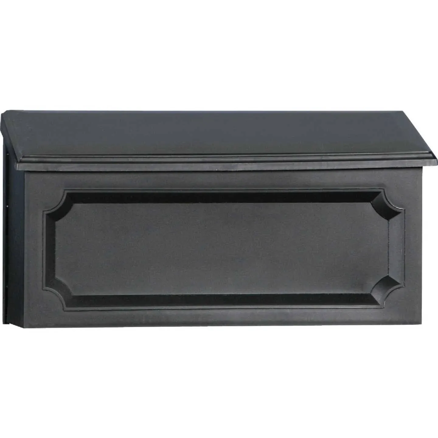 Windsor Wall-Mount Mailbox, Black Poly