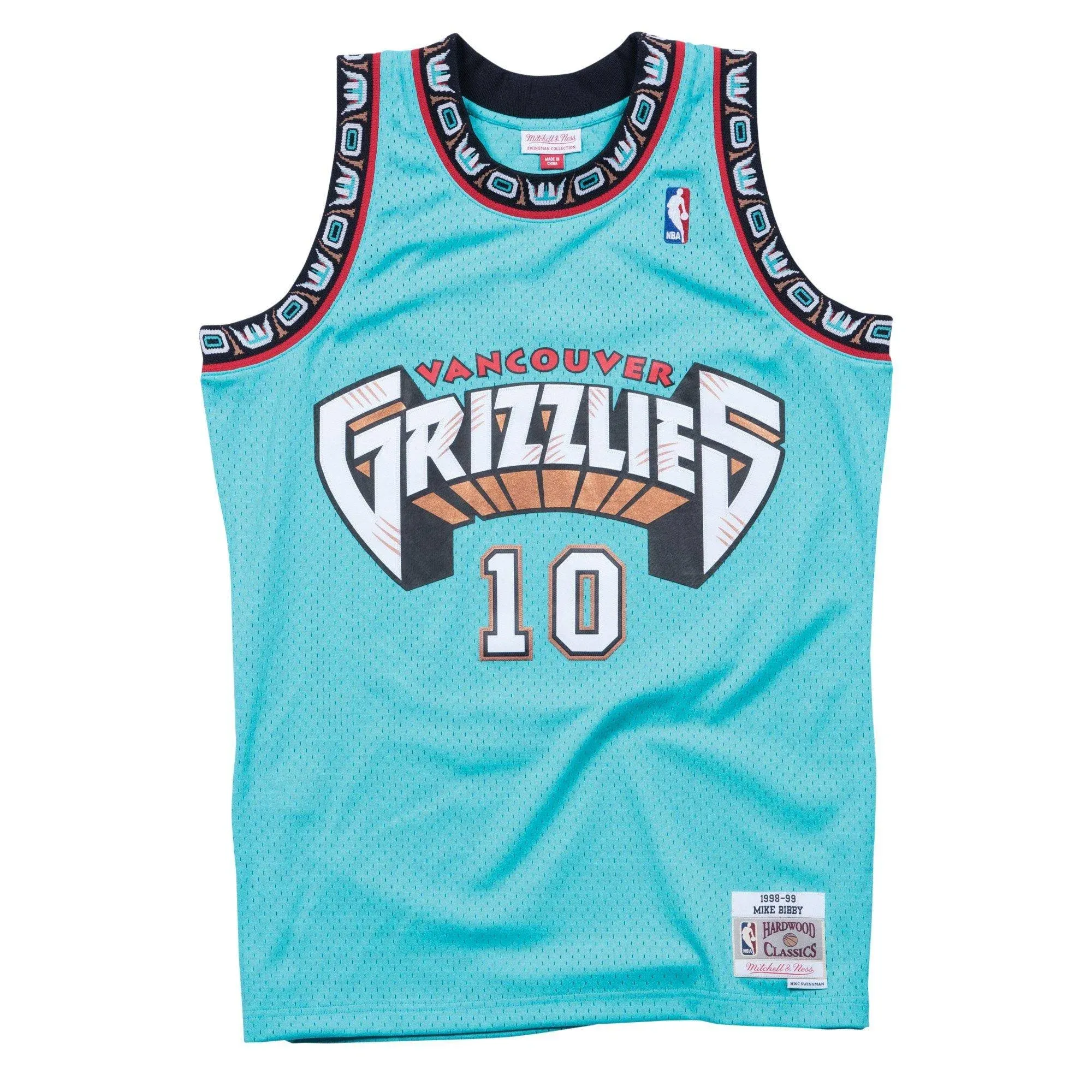 Mitchell & Ness Mens Mike Bibby Grizzlies Swingman Jersey - Mens Teal/Teal Size M