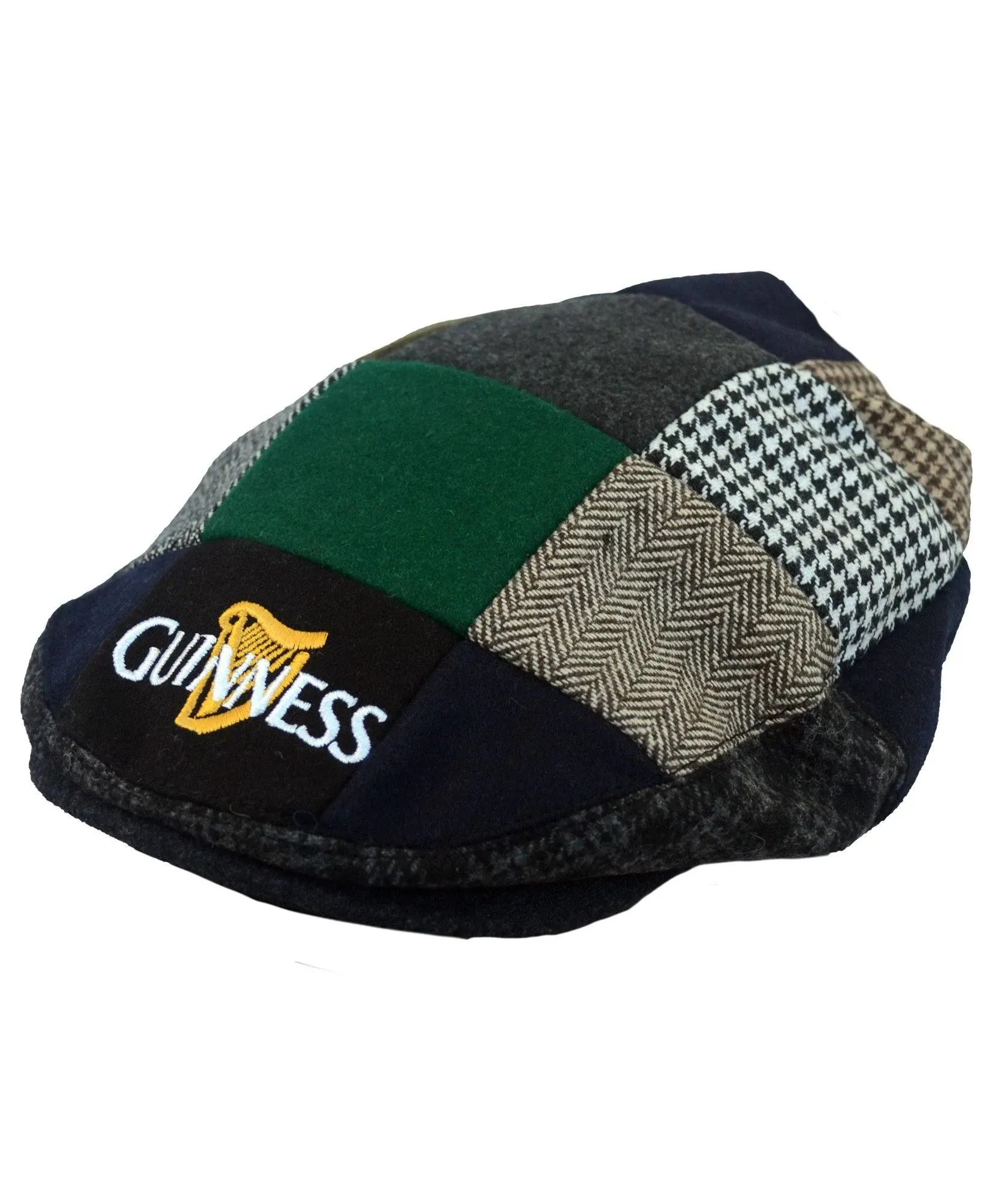 Guinness Patch Tweed Flat Cap-Large