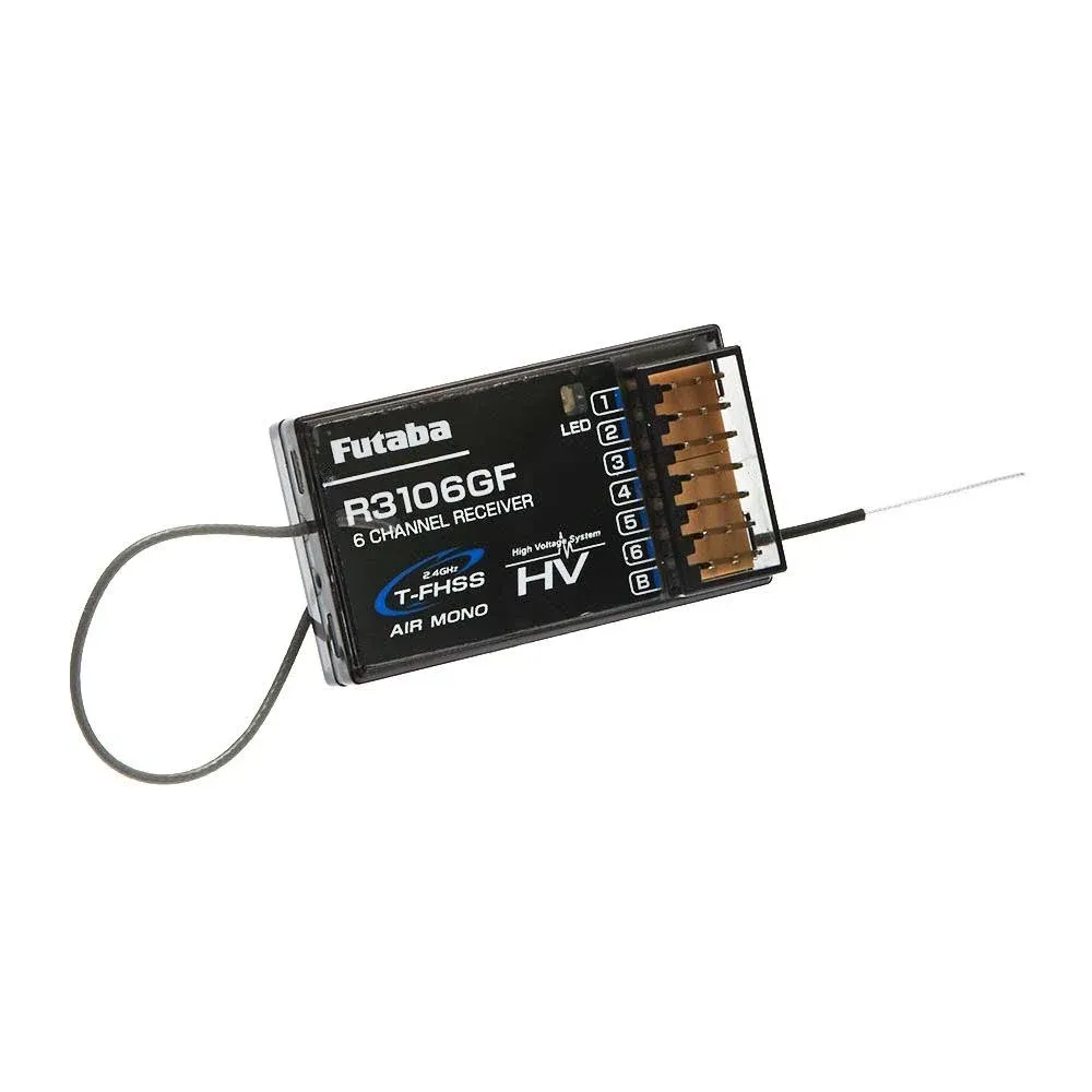 Futaba R3106GF 6-Channel T-FHSS Mono Receiver RC #R3106GF