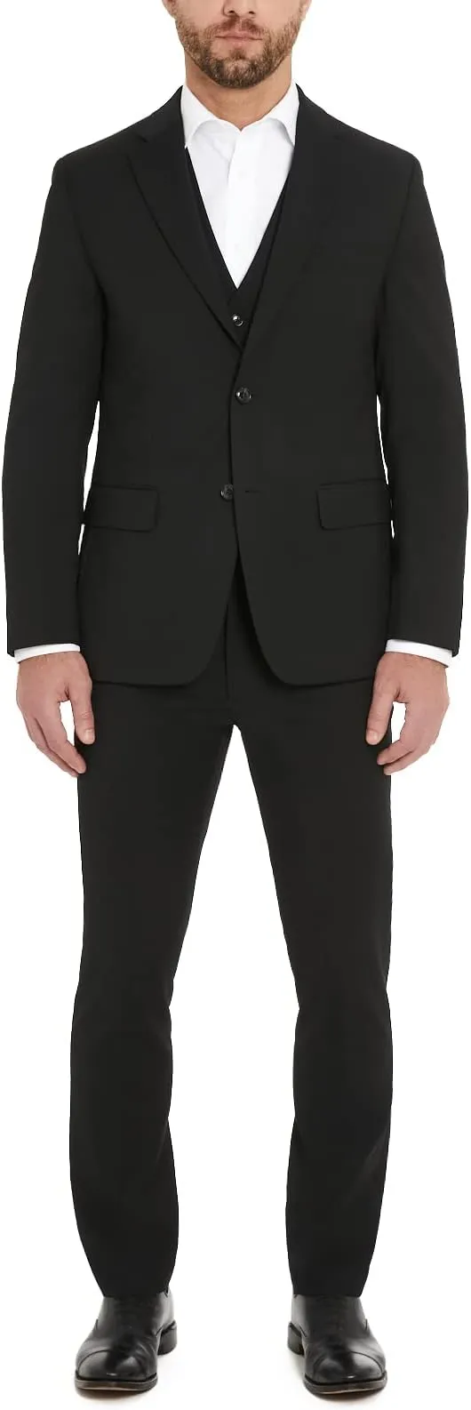 Tommy Hilfiger Men's Black Solid Suit Jacket, 50