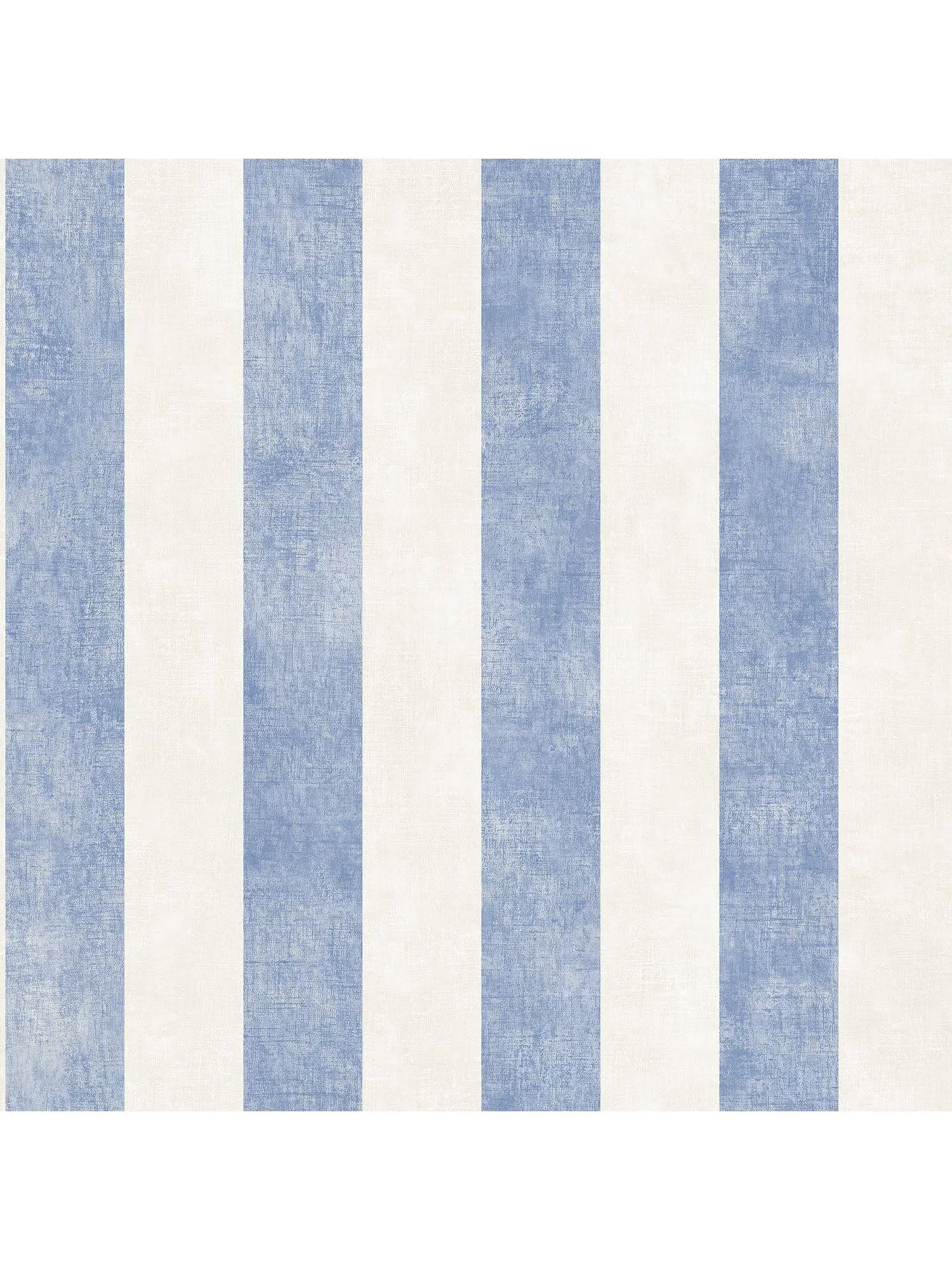 Norwall SD36158 5.25" Stripe PrePasted Wallpaper, Beige, Blue, Denim