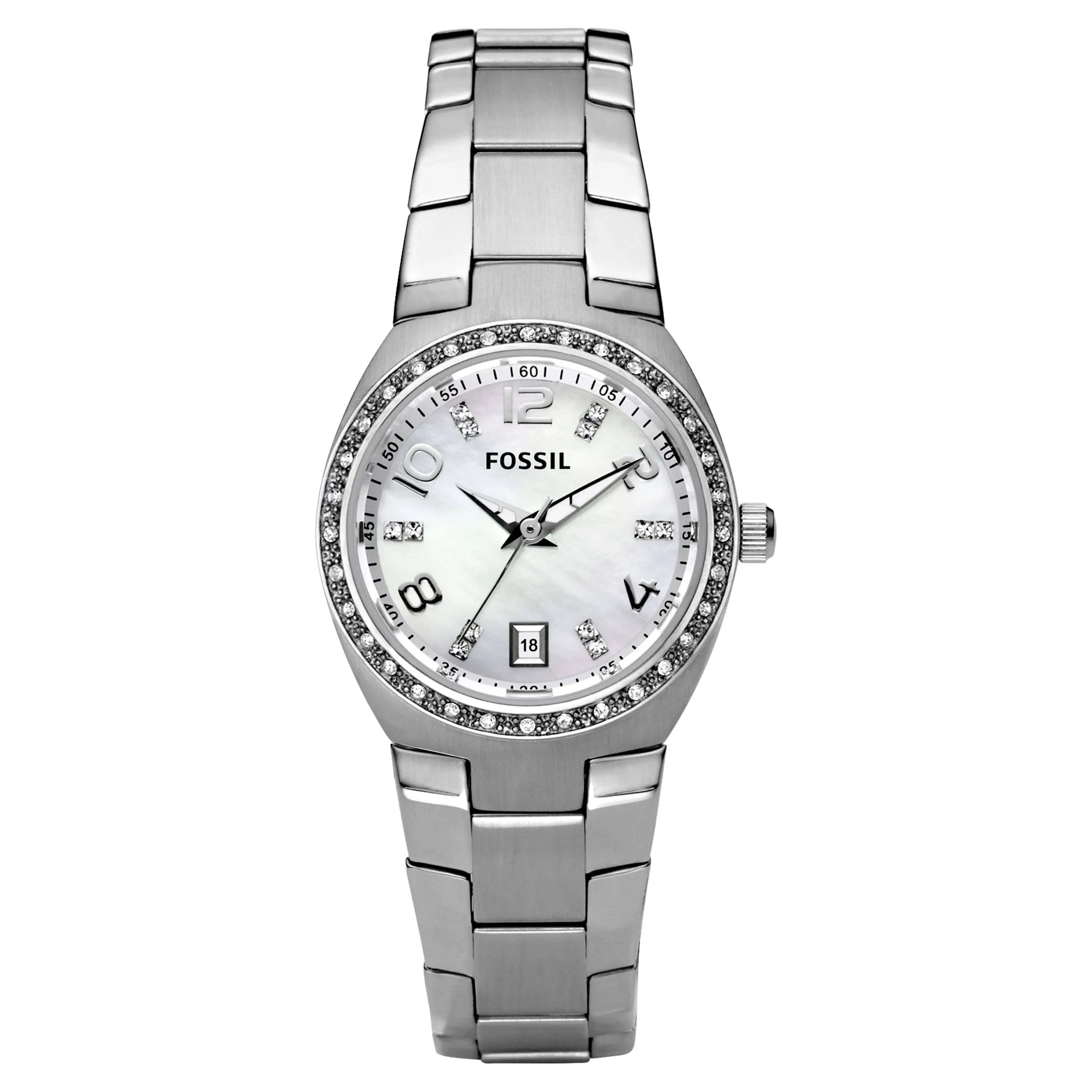 Fossil Women&#039;s Colleague Three-Hand, Stainless Steel Watch, AM4141