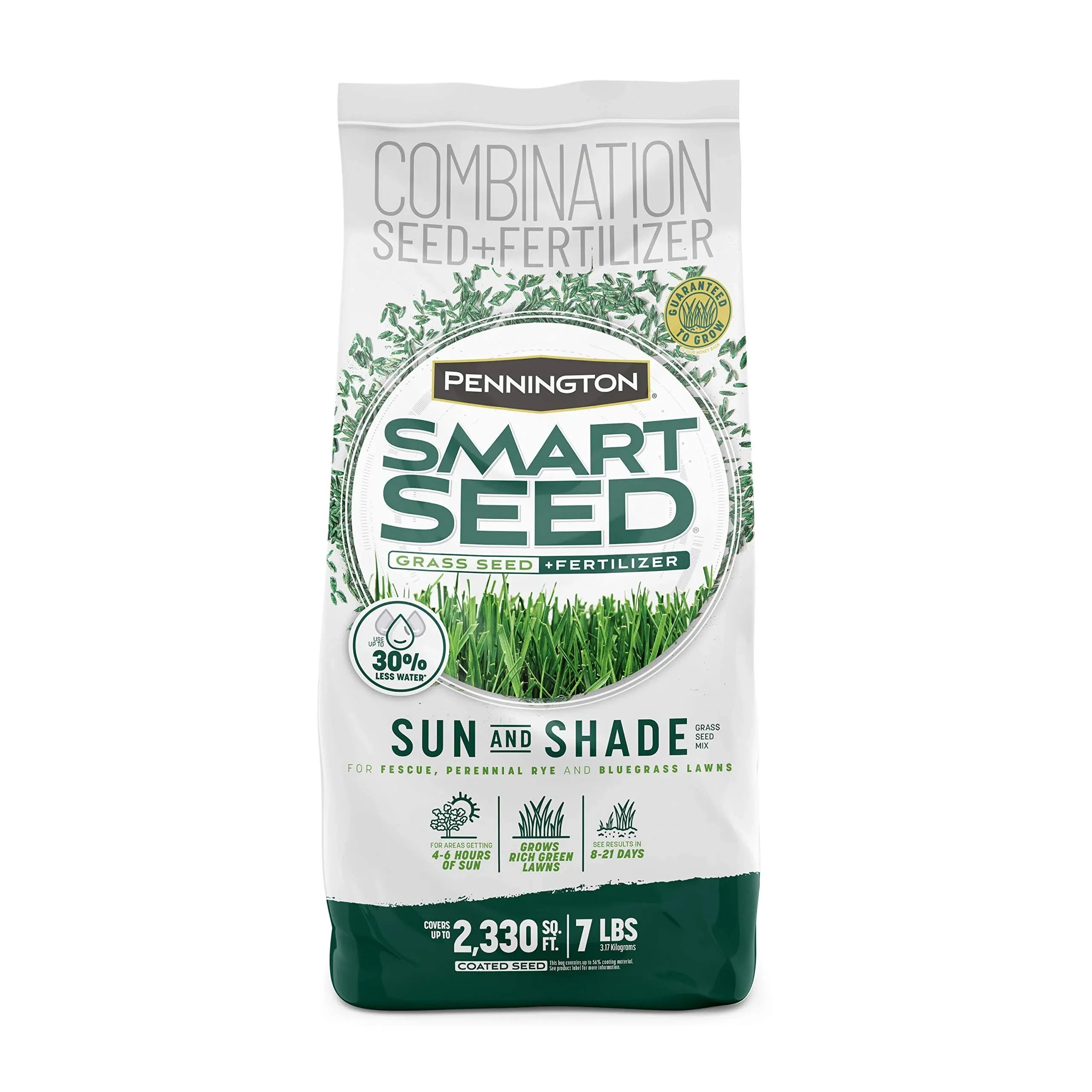 Pennington Smart Seed Mixed Sun or Shade Grass Seed and Fertilizer 3 lb