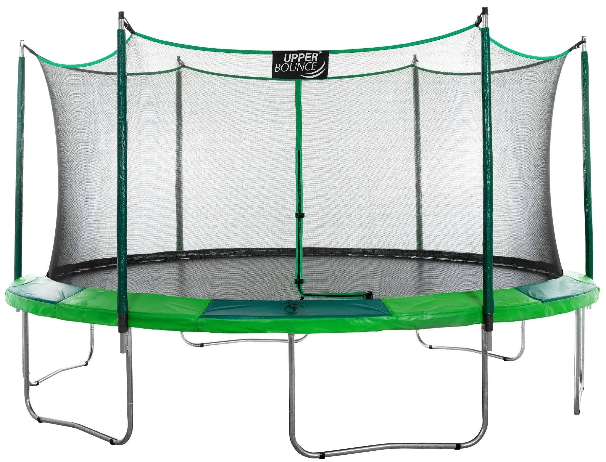 Machrus Upper Bounce 15 ft. Round Trampoline Set with Safety Enclosure System  Outdoor Trampoline for Kids and Adults