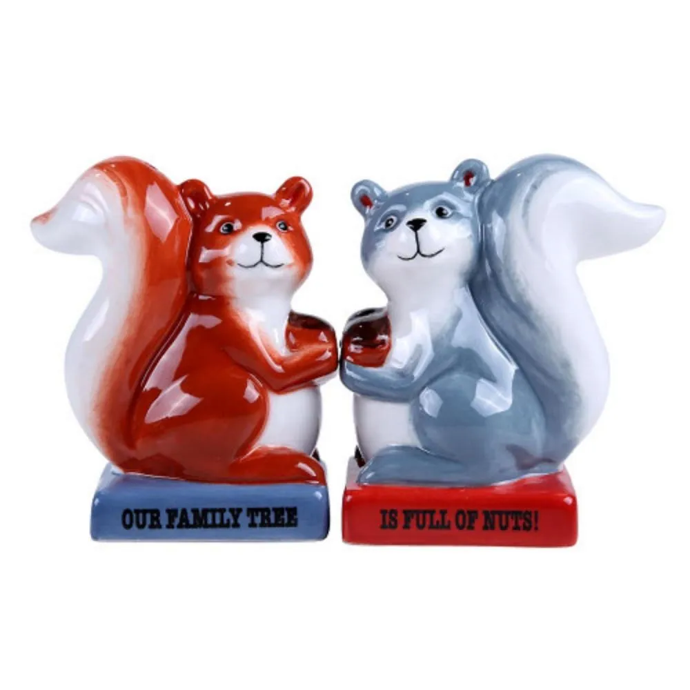 Pacific Trading Our Family Tree is Full of Nuts Squirrel Salt and Pepper Shaker