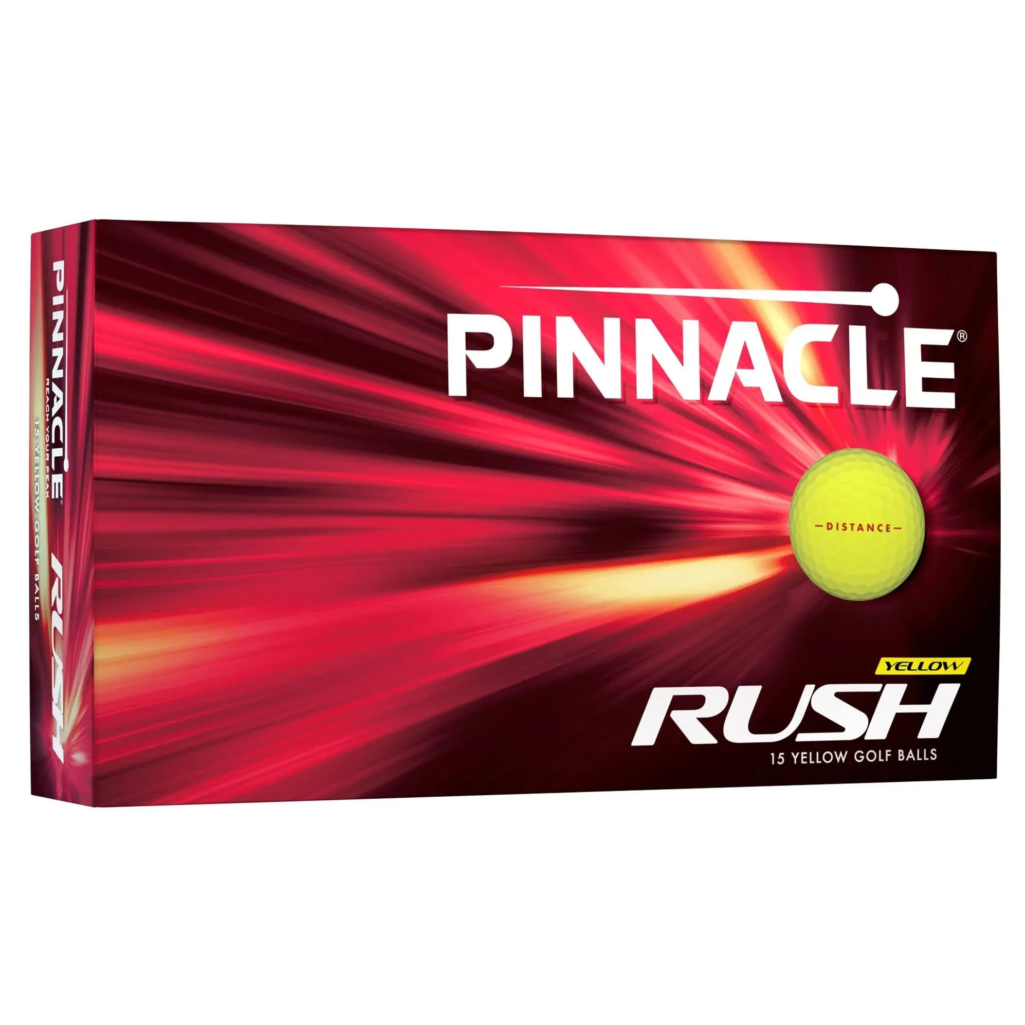 Pinnacle Rush Golf Balls - 15-Pack - Yellow