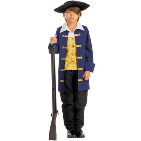 Dress-Up-America Colonial Costume for Kids - Revolutionary War Costume For Boys - Authentic Aristocrat Costume