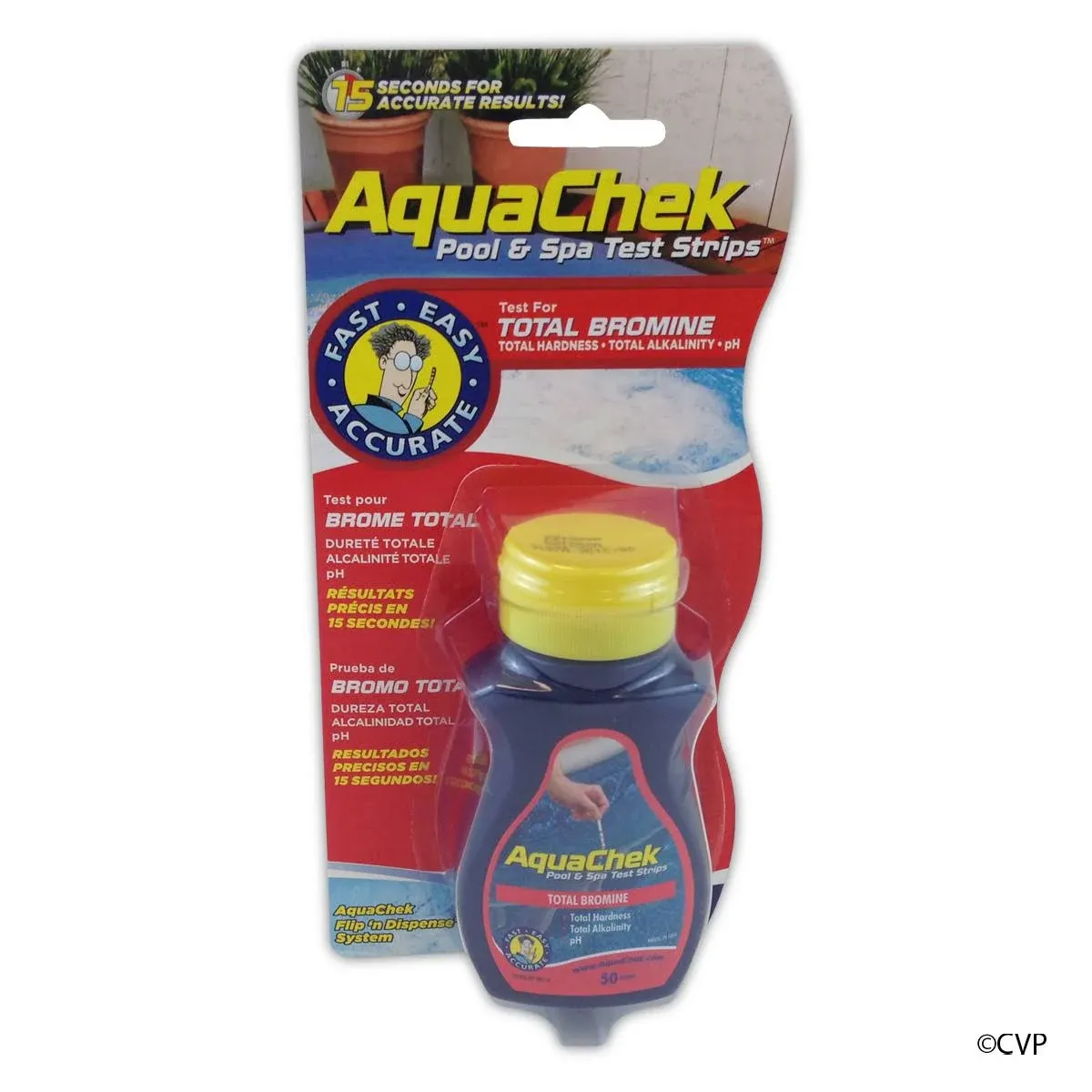 AquaChek Red 50 Bromine Test Strips