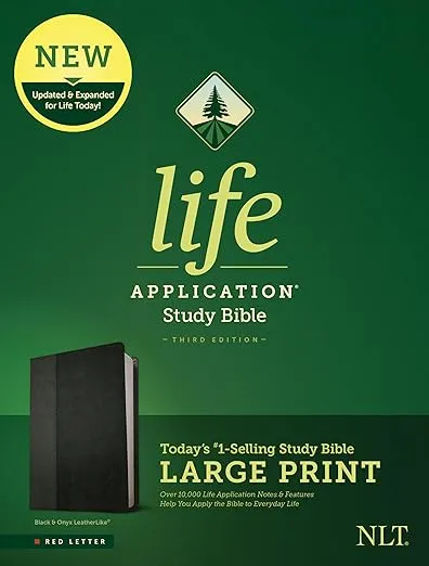 Tyndale NLT Life Application Study Bible, Third Edition, Large Print... 