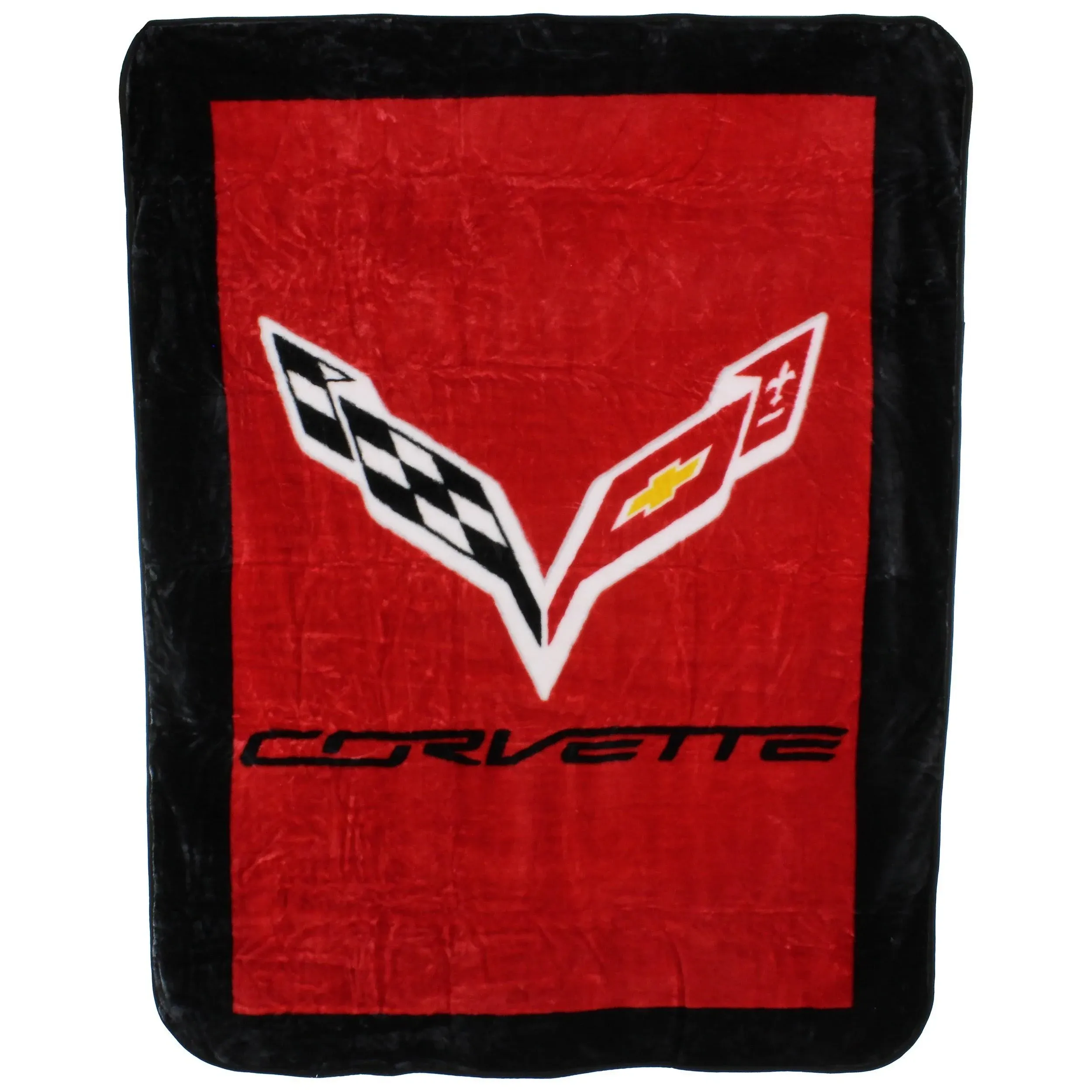 Corvette Huge Raschel Throw Blanket, Bedspread, 63&#034; x 86&#034;