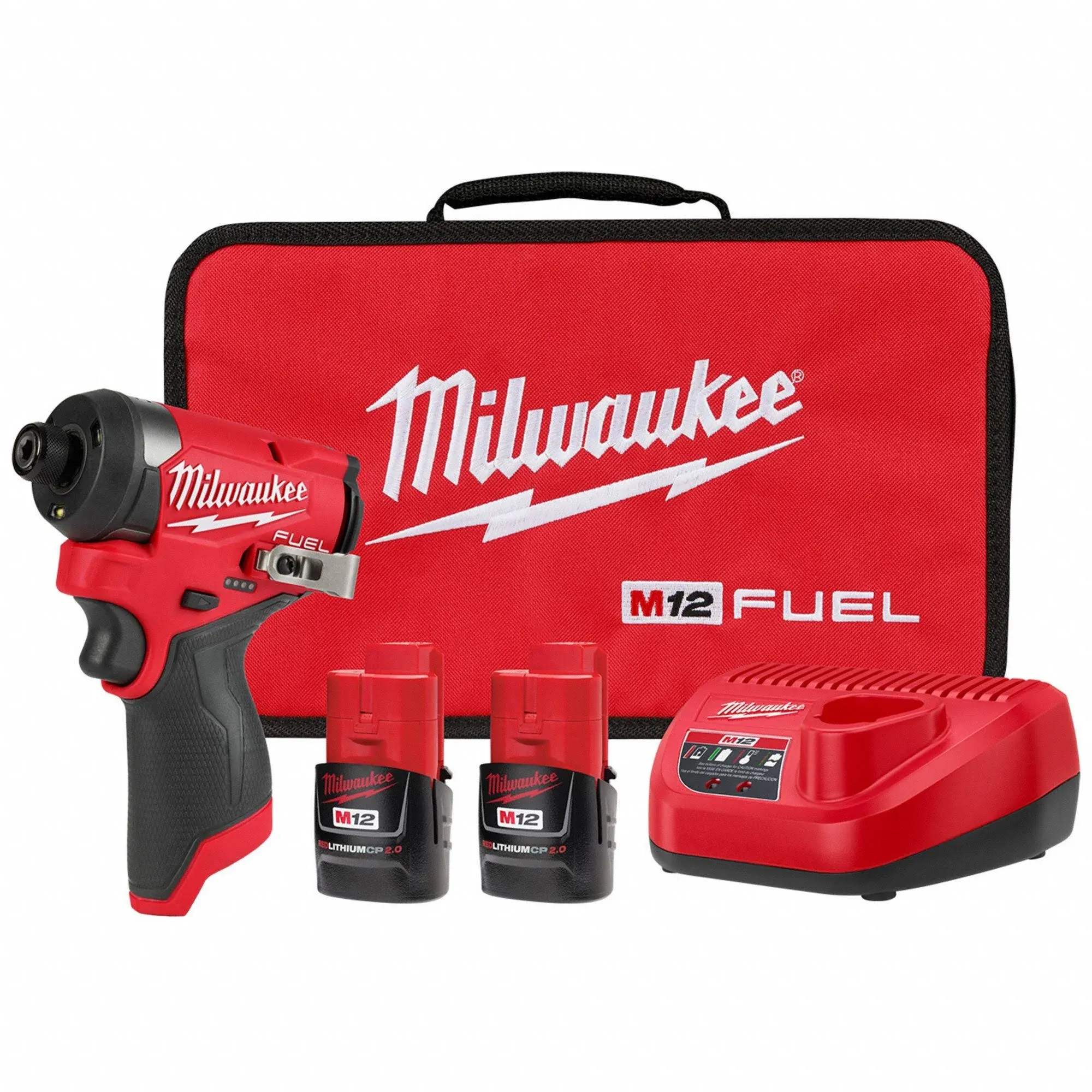 Milwaukee 3453-22 M12 Fuel 1/4" Hex Impact Driver Kit