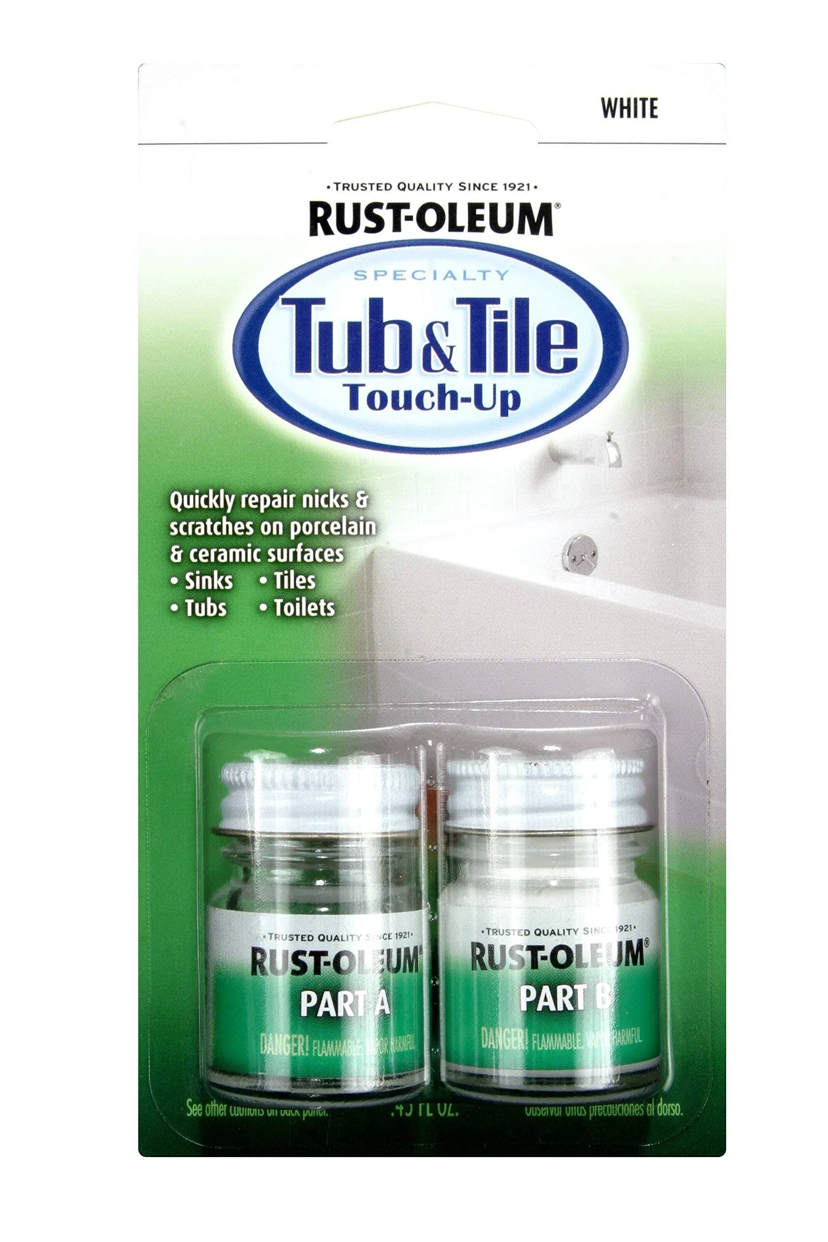 Rust-Oleum Tub and Tile 0.45-fl oz White Tub and Tile Chip Repair Kit