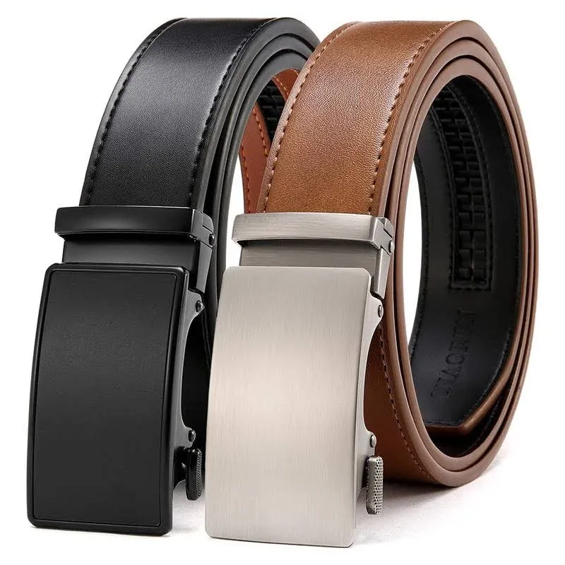 CHAOREN Leather Ratchet Belt Men - Customizable Fit, Effortless Style (35mm)