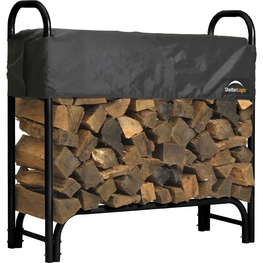 ShelterLogic 4 ft Heavy Duty Firewood Rack with Cover