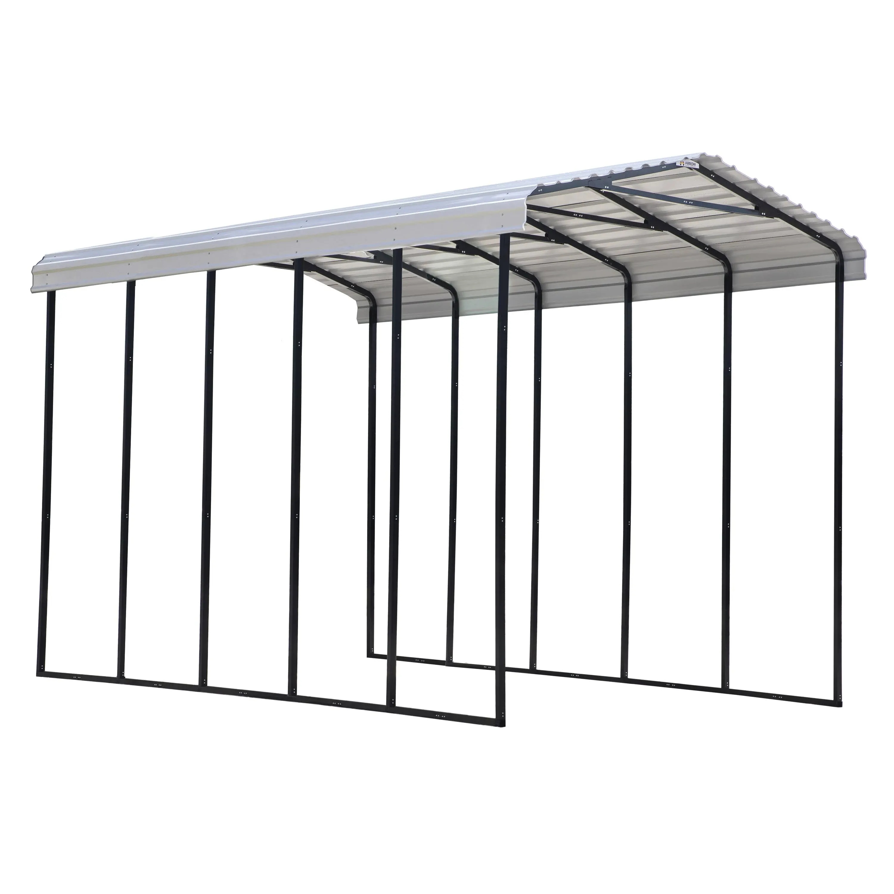 Arrow Carport, 14x24x14, Eggshell