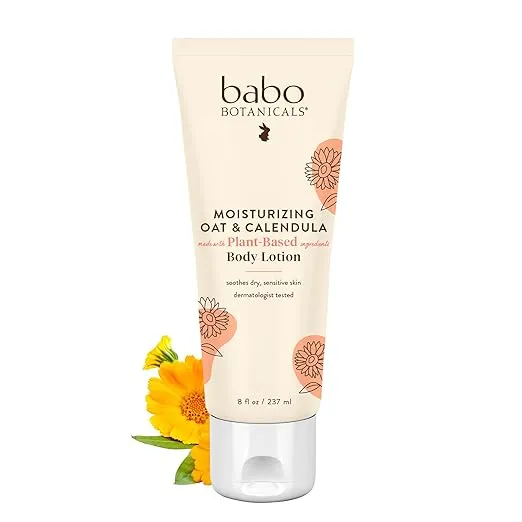 Babo Botanicals - Loção Hidratante Para Bebês Consolando Oatmilk & Calendula - 8 fl. oz.