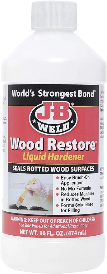 J-B Weld 40001 Wood Restore Liquid Hardener - 16 oz., Original Version