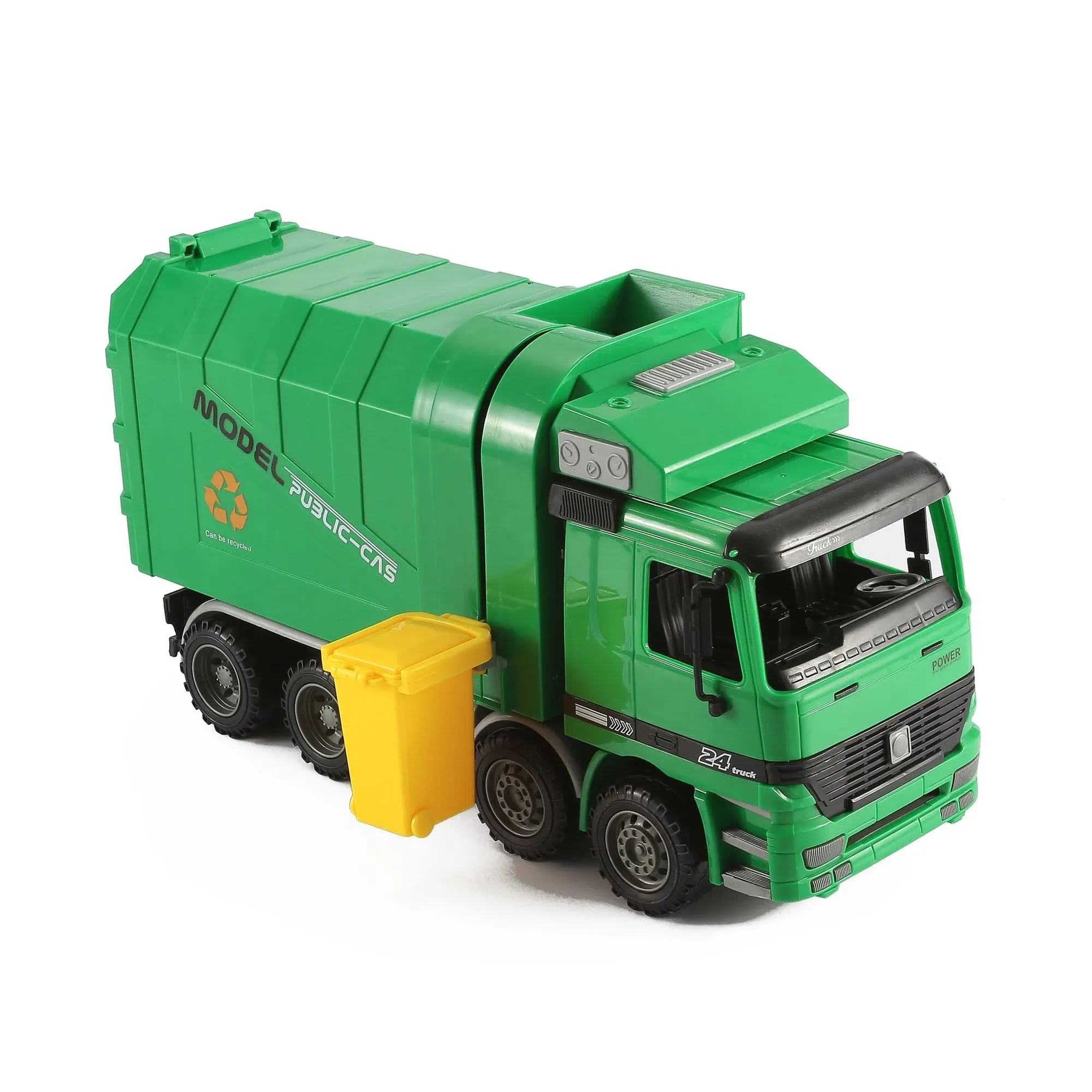 Liberty Imports 14" Oversized Friction Powered Recycling Garbage Truck Toy for ...