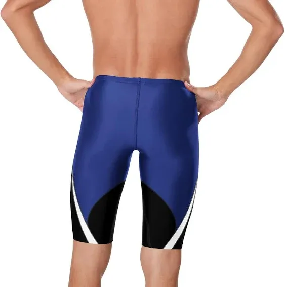 Speedo Men&#039;s Swimsuit Jammer Endurance+ Splice Team Colors