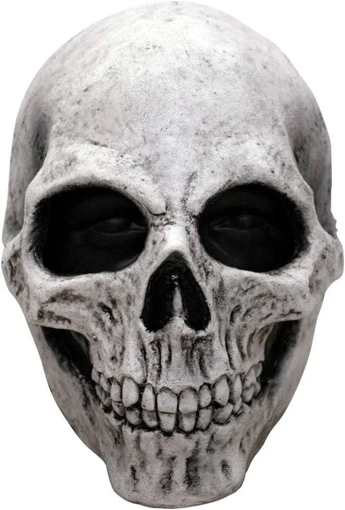 White Skull Latex Mask