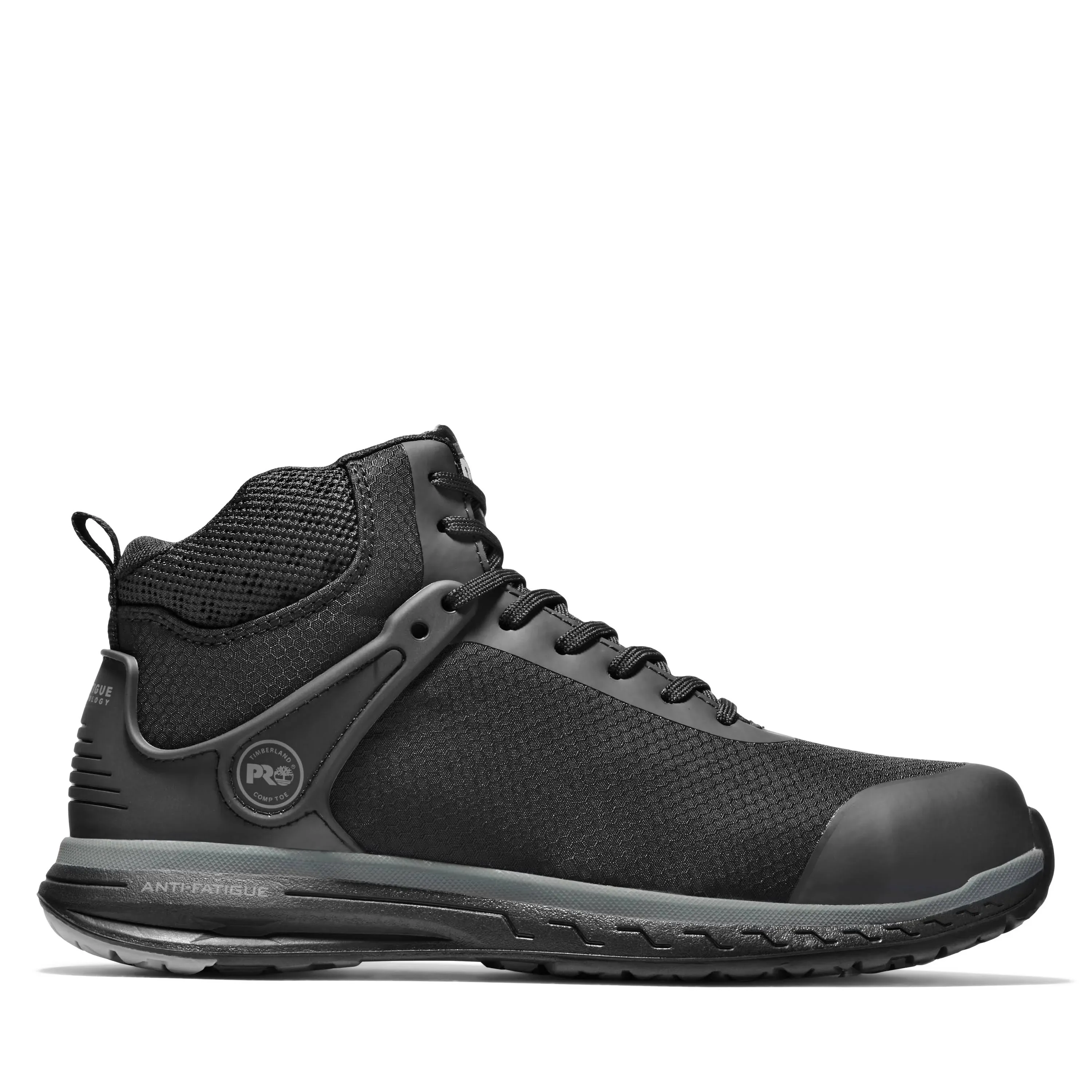 Timberland Pro Boots: Men's A1S5M Timberland PRO Drivetrain Mid Composite Toe Athletic Work Boot