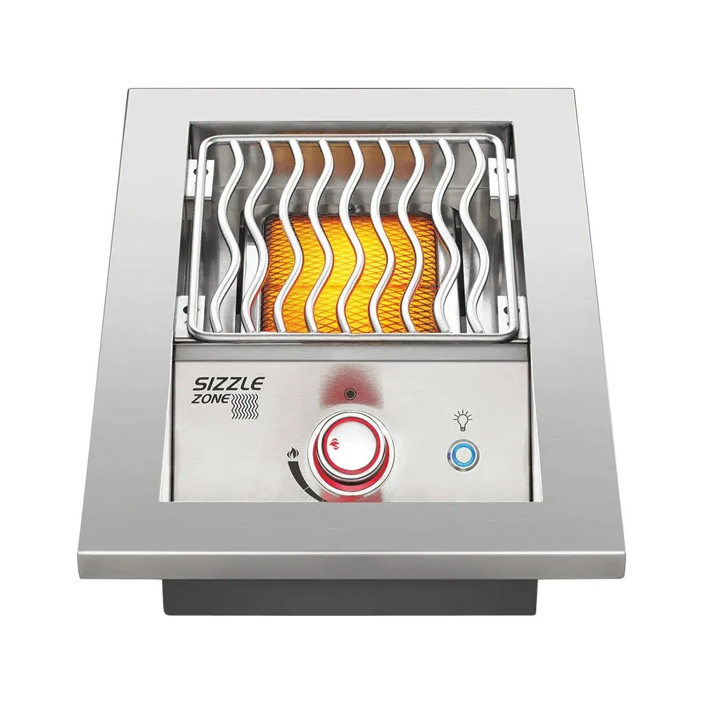 Built-in 700 Series Single Range Top Burner with Stainless Steel Cover , Natural Gas, Stainless Steel