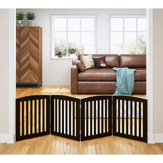 Pawland Wooden Freestanding Foldable Pet Gate