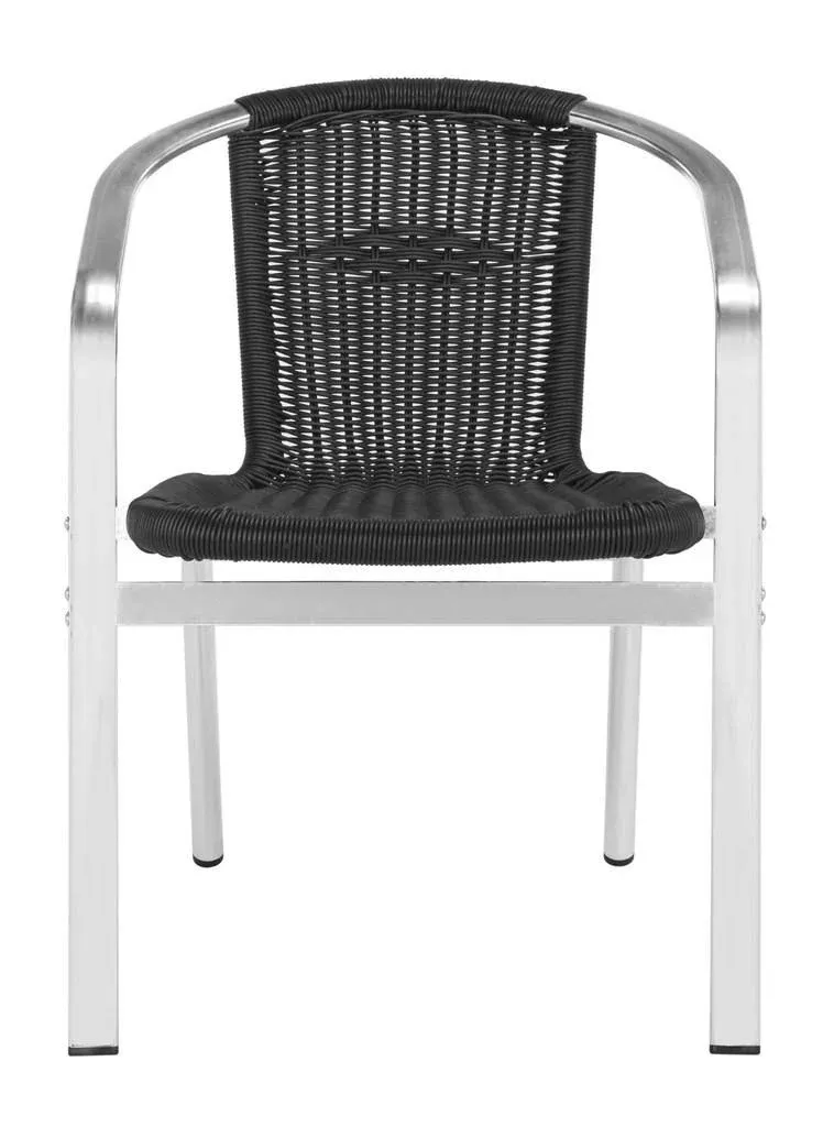 Safavieh Wrangell Indoor-Outdoor Stacking Armchair - Grey (Set of 2)