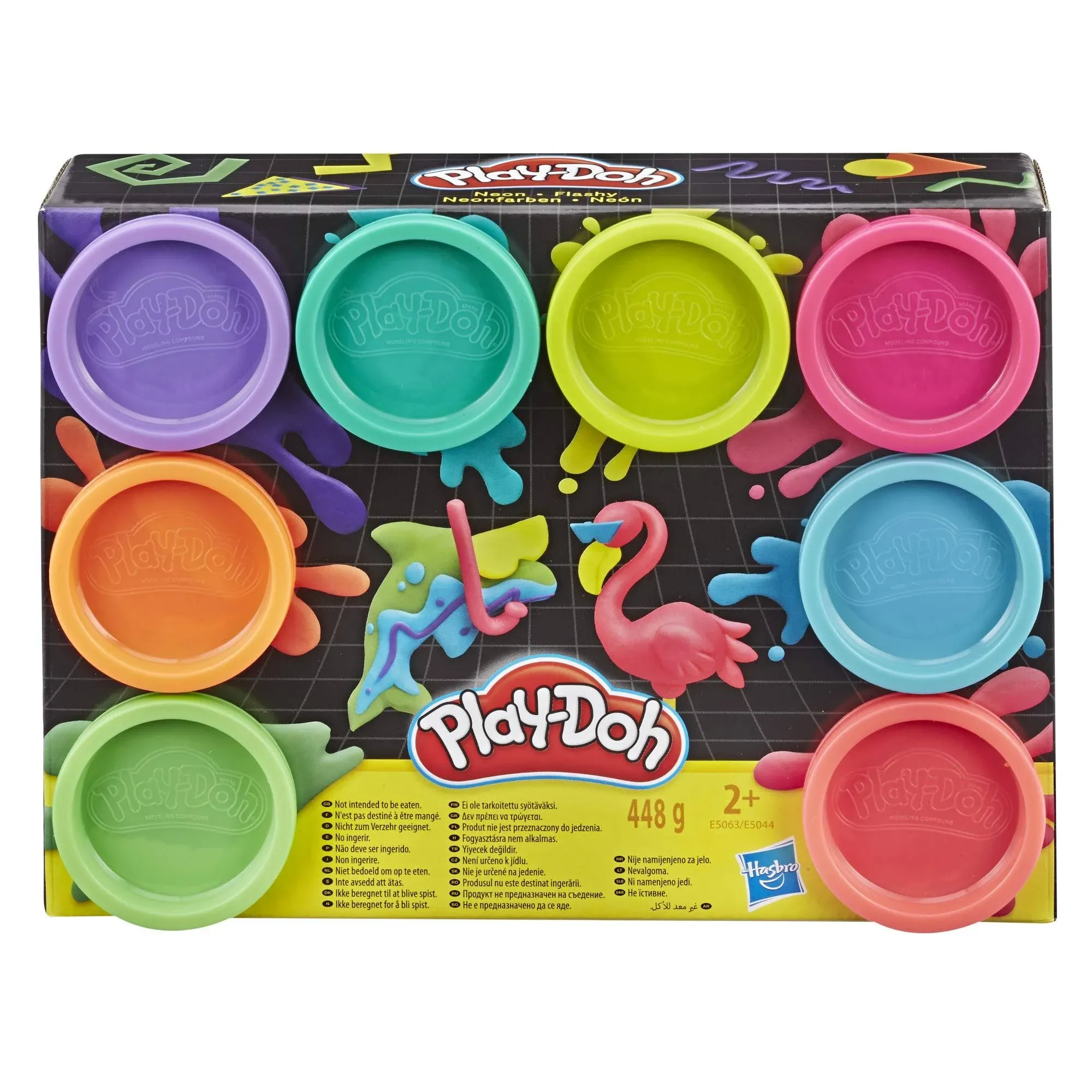 Play-Doh 8-Pack Neon Non-Toxic Modelling Compound with 8 Colours - Default Title - Gifted Folk