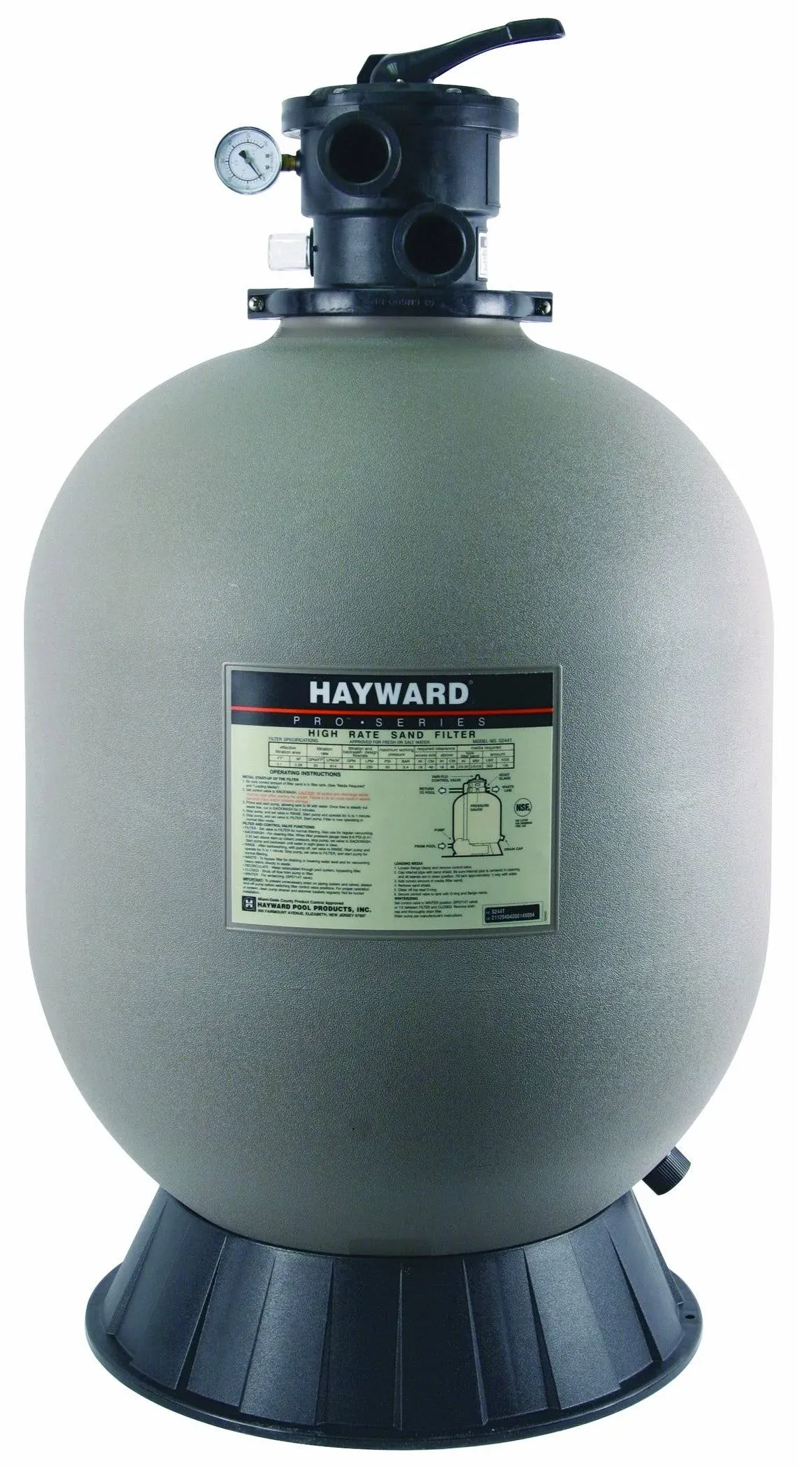 Hayward W3S244T Pro Series 24 inch Sand Filter Top Mount