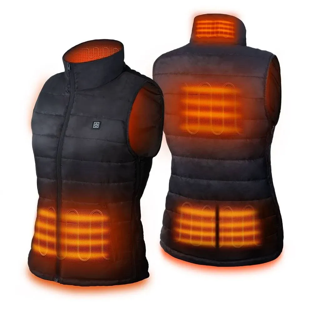 DR.PREPARE Heated Vest, Lightweight Heating Vest, 3 Heat Levels, 6 Heat Zones, Adjustable Size (Battery Available Separately)