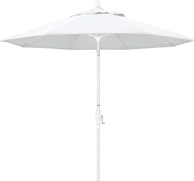 California Umbrella 9' Round Aluminum Pole Fiberglass Rib Market Umbrella