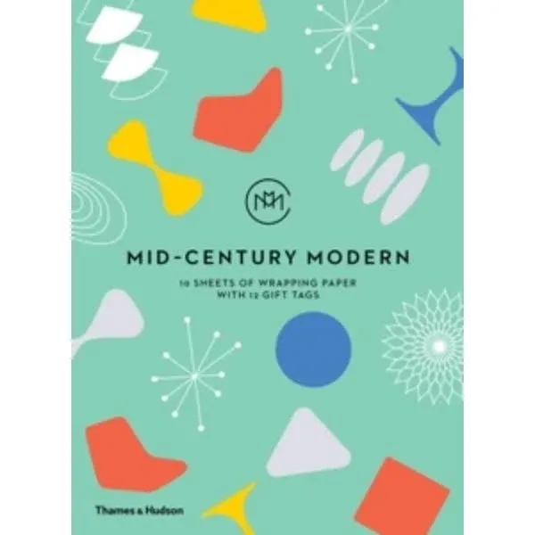 Mid-Century Modern 10 Sheets of Wrapping Paper