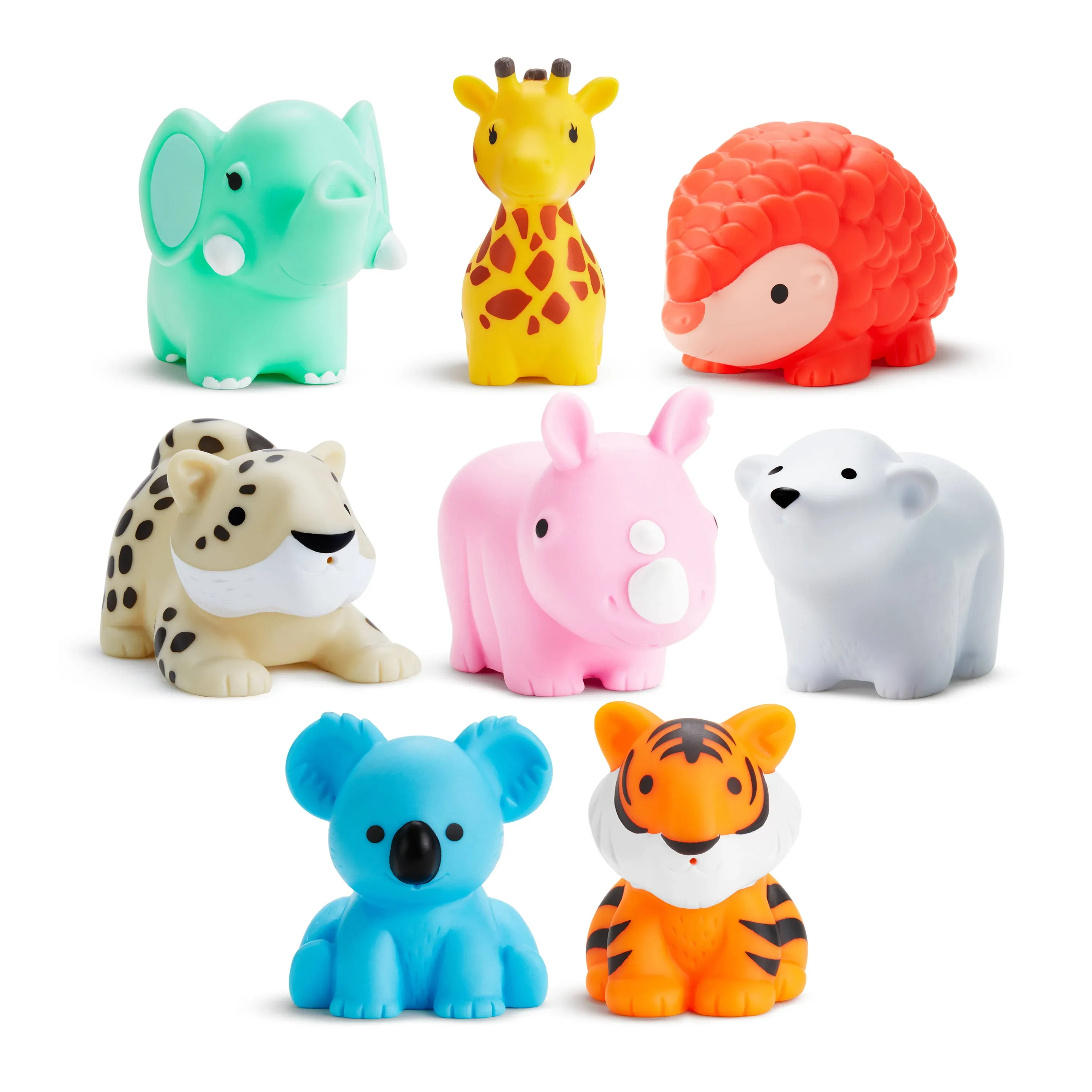 Munchkin Wild Squirts Animal Baby and Toddler Bath Toy Multi-Color, 8 Pack