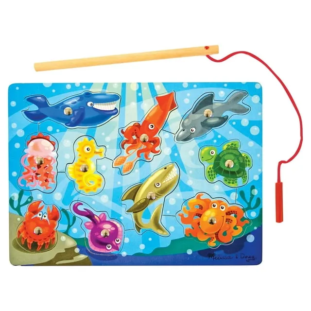 Melissa Doug Magnetic Fishing Puzzle Game