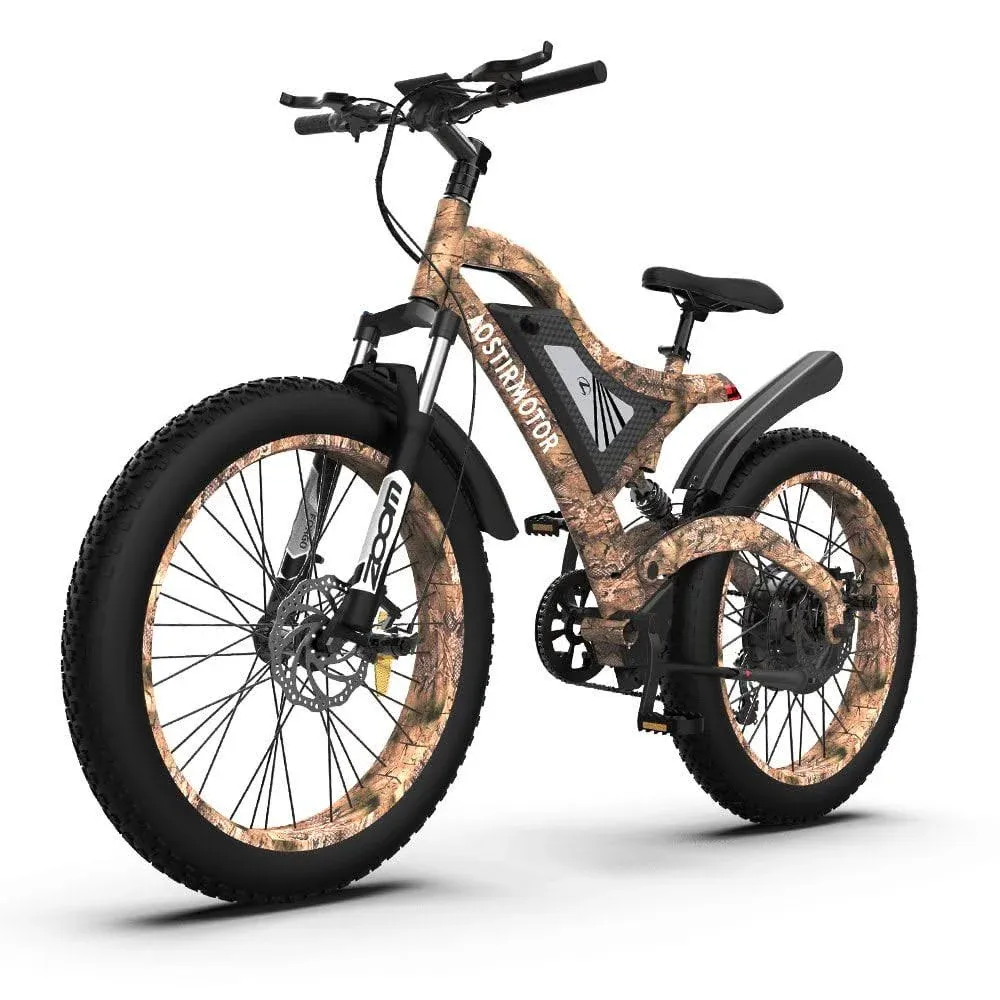 Ebike 26&#034; 1500W 48V Electric Bike Mountain Bicycle Fat Tire E-bike for Adults