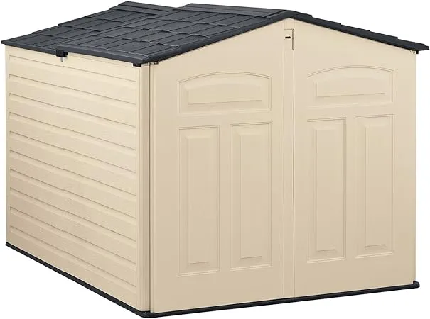 2 ft. 8 in. x 4 ft. 5 in. x 3 ft. 9.5 in. Resin Horizontal Storage Shed