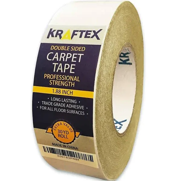 Double Sided Carpet 90ft/30Yrd Roll Double Sided Tape Heavy Duty for Rugs, Mats ...