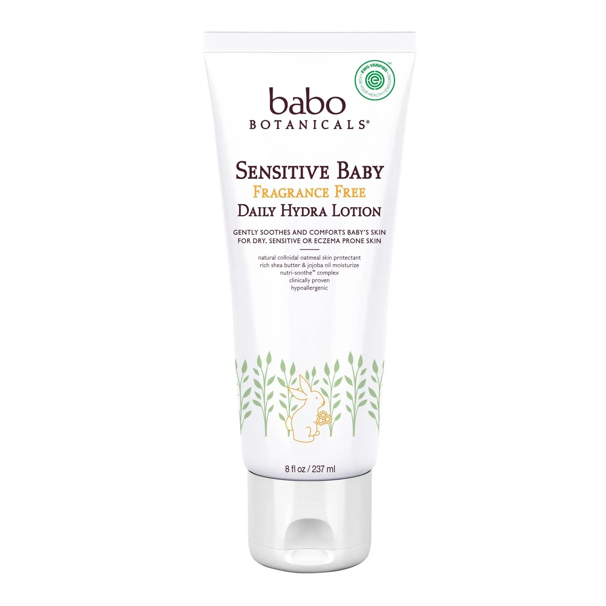 Babo Botanicals Fragrance Free Sensitive Baby Daily Hydra Lotion