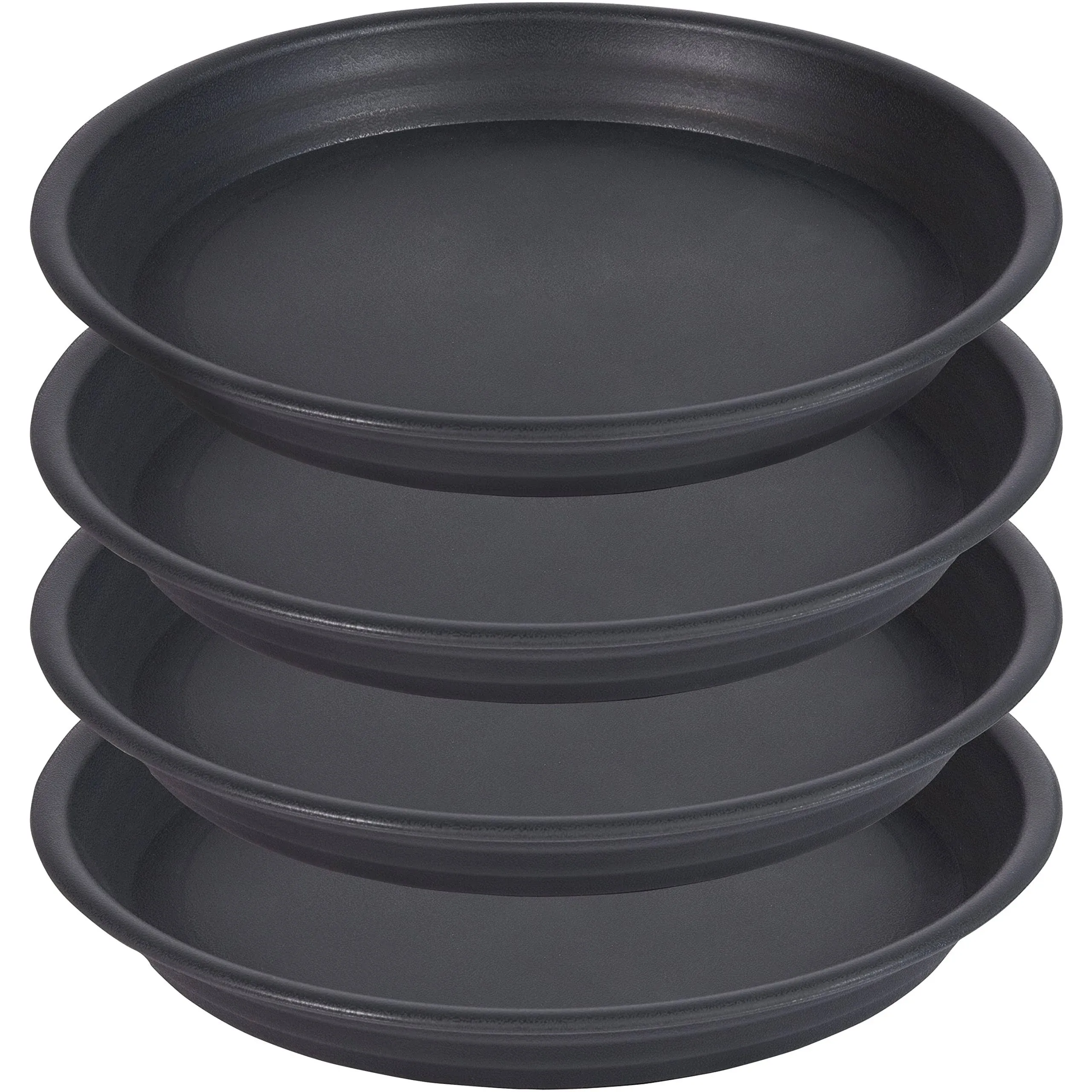 SAUCERHOME Plant Saucer Pot Tray 14 inch (14.2 inch), 4 Packs Plastic Flower ...